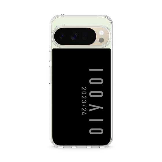 スリムプロテクションケース［ 100人10 - Logo vertical - Gray ］