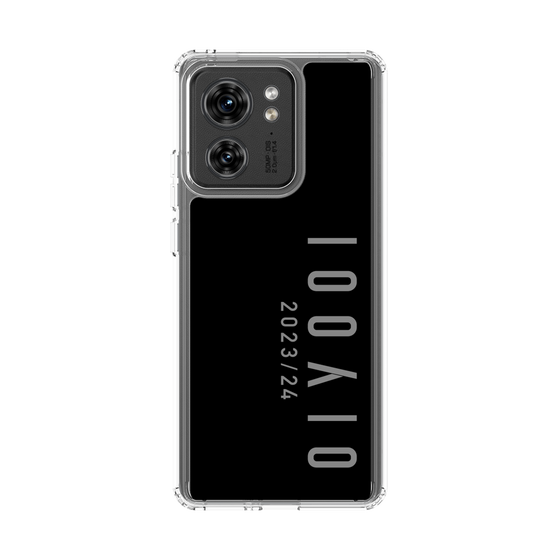 スリムプロテクションケース［ 100人10 - Logo vertical - Gray ］