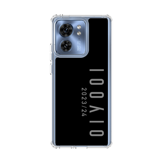 スリムプロテクションケース［ 100人10 - Logo vertical - Gray ］