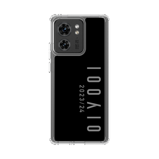 スリムプロテクションケース［ 100人10 - Logo vertical - Gray ］