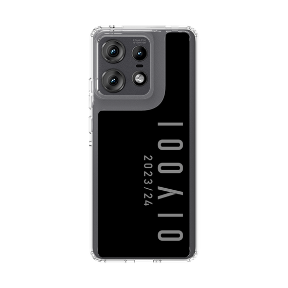 スリムプロテクションケース［ 100人10 - Logo vertical - Gray ］