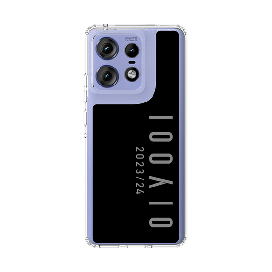 スリムプロテクションケース［ 100人10 - Logo vertical - Gray ］