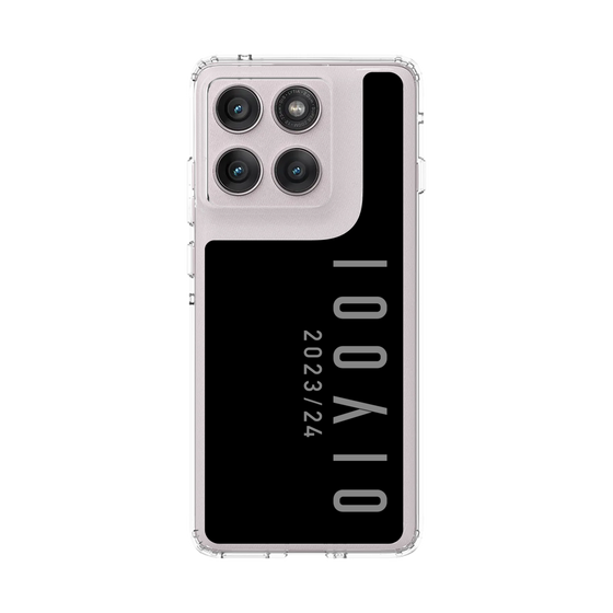 スリムプロテクションケース［ 100人10 - Logo vertical - Gray ］