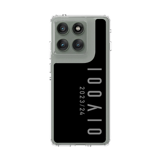 スリムプロテクションケース［ 100人10 - Logo vertical - Gray ］