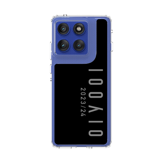 スリムプロテクションケース［ 100人10 - Logo vertical - Gray ］