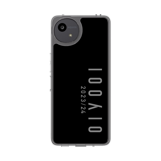 スリムプロテクションケース［ 100人10 - Logo vertical - Gray ］