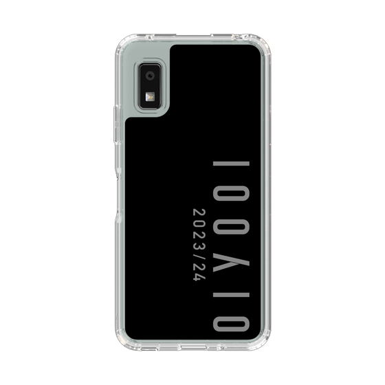 スリムプロテクションケース［ 100人10 - Logo vertical - Gray ］