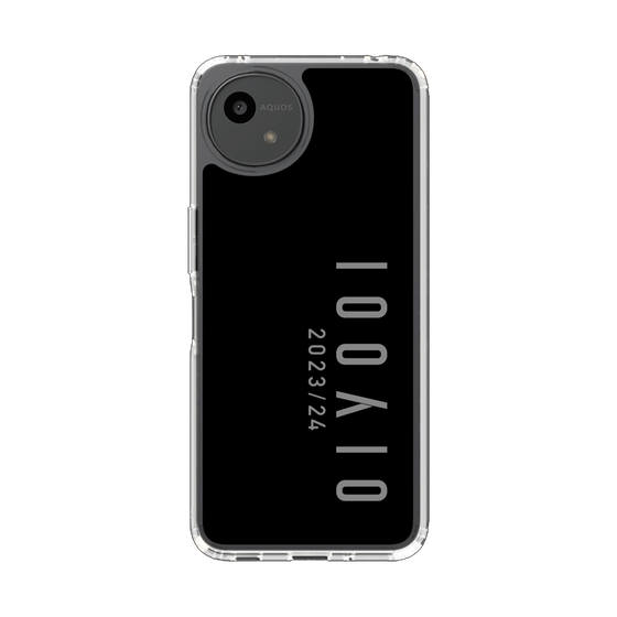 スリムプロテクションケース［ 100人10 - Logo vertical - Gray ］