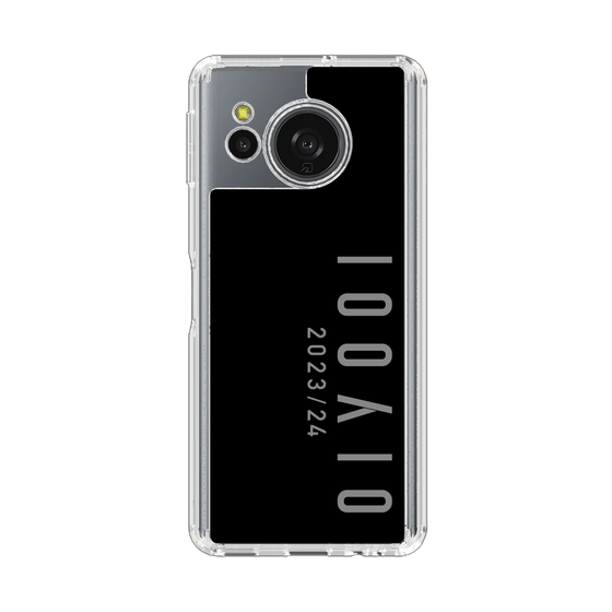 スリムプロテクションケース［ 100人10 - Logo vertical - Gray ］