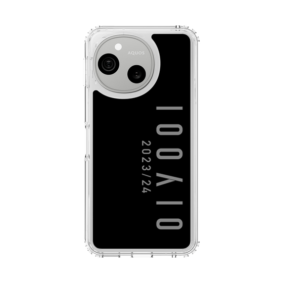 スリムプロテクションケース［ 100人10 - Logo vertical - Gray ］