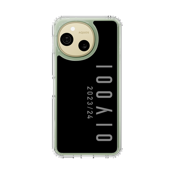 スリムプロテクションケース［ 100人10 - Logo vertical - Gray ］