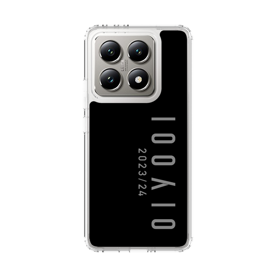 スリムプロテクションケース［ 100人10 - Logo vertical - Gray ］