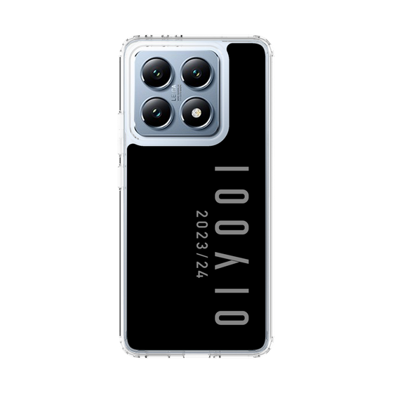 スリムプロテクションケース［ 100人10 - Logo vertical - Gray ］