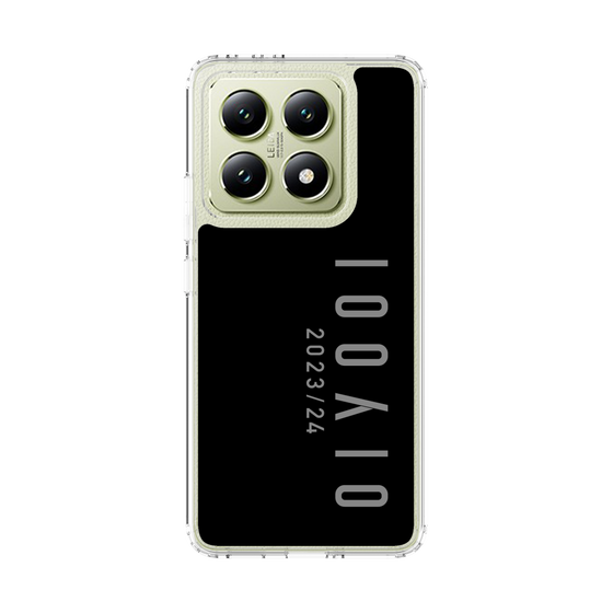 スリムプロテクションケース［ 100人10 - Logo vertical - Gray ］