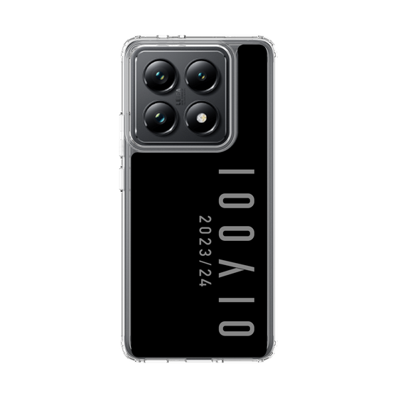 スリムプロテクションケース［ 100人10 - Logo vertical - Gray ］