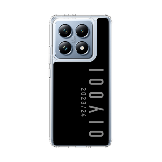 スリムプロテクションケース［ 100人10 - Logo vertical - Gray ］