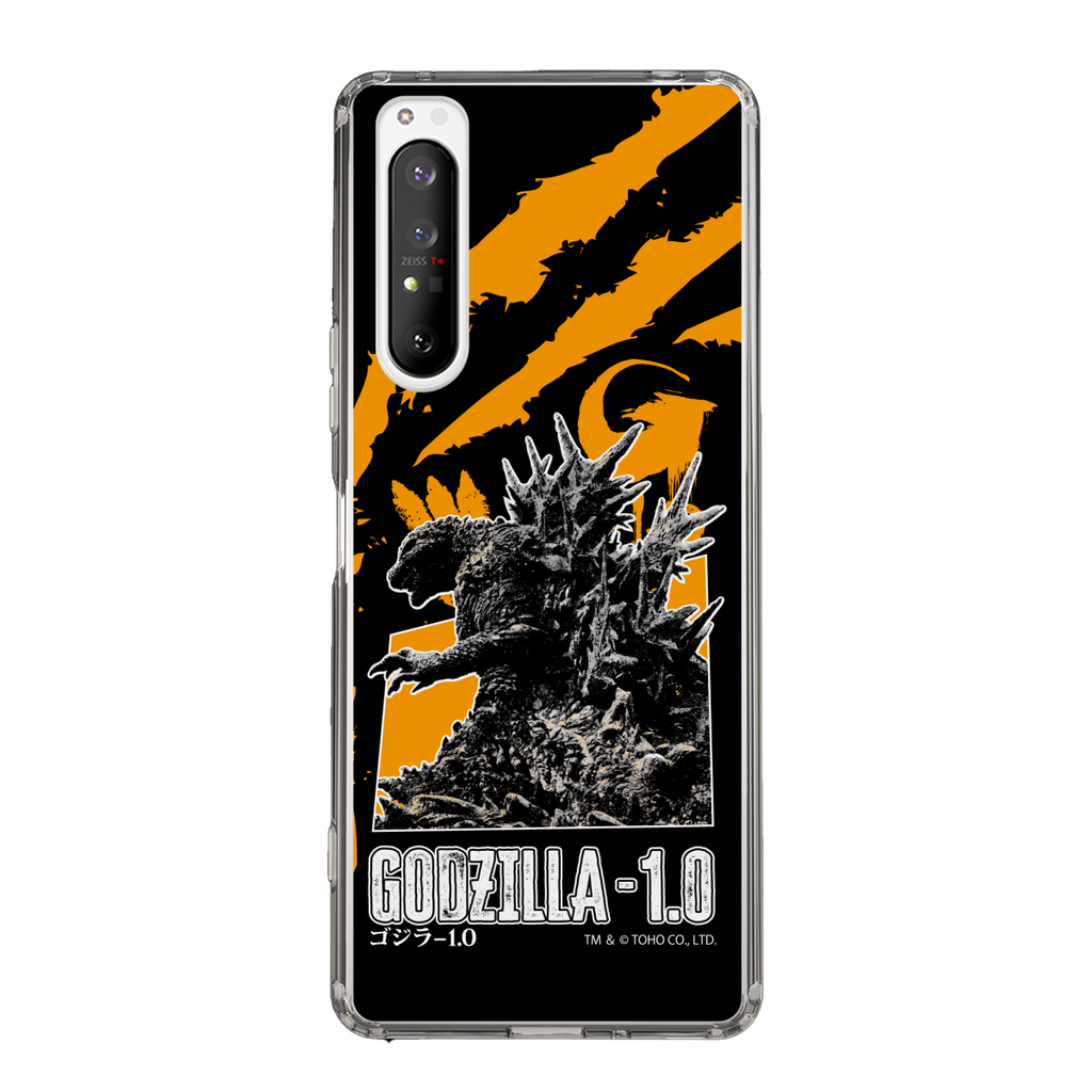 スリムプロテクションケース for SONY Xperia 1 II［ ゴジラ-1.0 - GODZILLA MINUS ONE - Orange ］