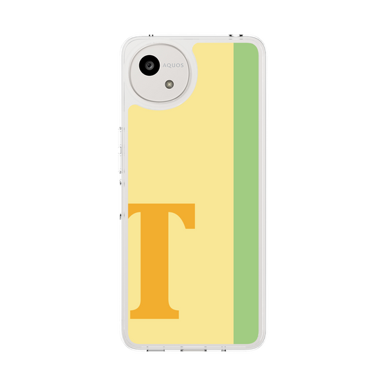 スリムプロテクションケース［ オリジナル - initial color line - T yellow ］