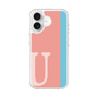 スリムプロテクションケース［ オリジナル - initial color line - U pink ］