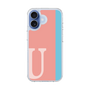 スリムプロテクションケース［ オリジナル - initial color line - U pink ］