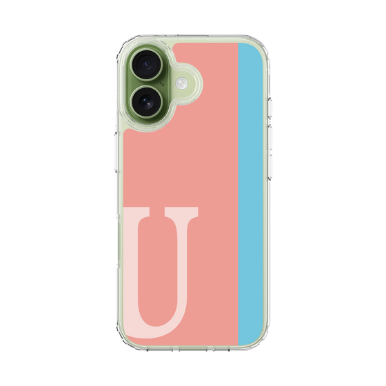 スリムプロテクションケース［ オリジナル - initial color line - U pink ］