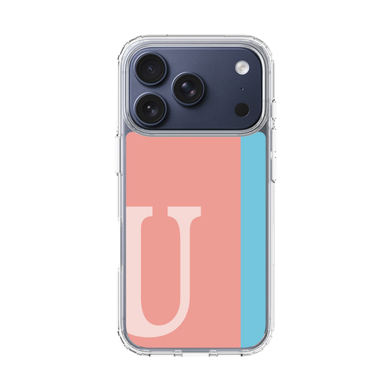 スリムプロテクションケース［ オリジナル - initial color line - U pink ］