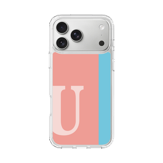スリムプロテクションケース［ オリジナル - initial color line - U pink ］