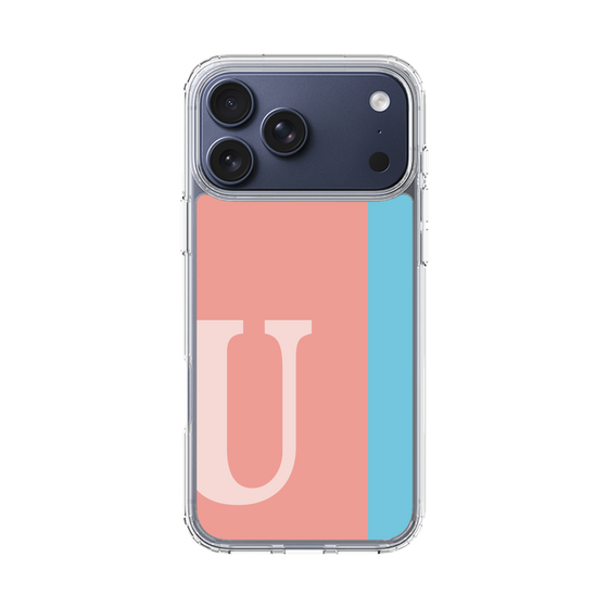 スリムプロテクションケース［ オリジナル - initial color line - U pink ］