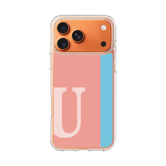 スリムプロテクションケース［ オリジナル - initial color line - U pink ］
