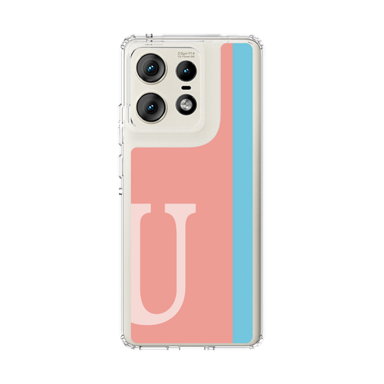 スリムプロテクションケース［ オリジナル - initial color line - U pink ］