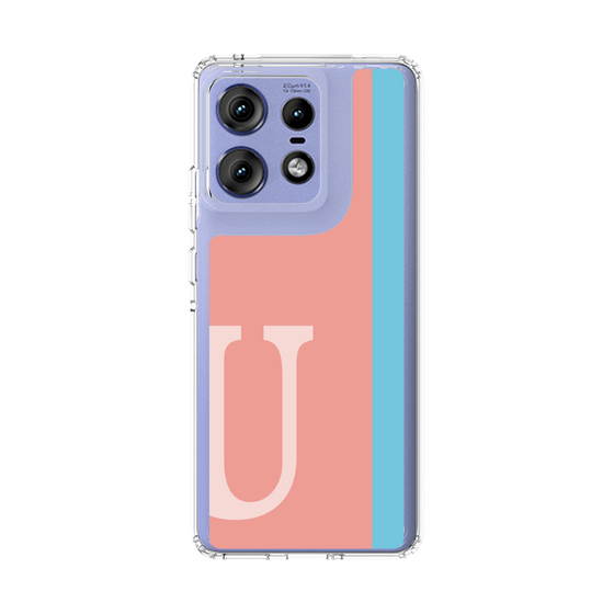 スリムプロテクションケース［ オリジナル - initial color line - U pink ］