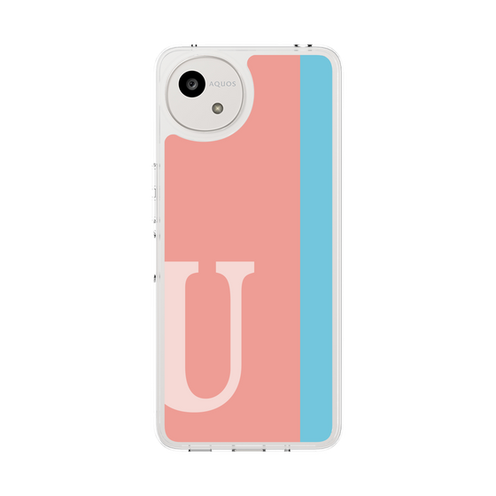 スリムプロテクションケース［ オリジナル - initial color line - U pink ］