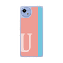 スリムプロテクションケース［ オリジナル - initial color line - U pink ］