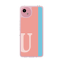 スリムプロテクションケース［ オリジナル - initial color line - U pink ］