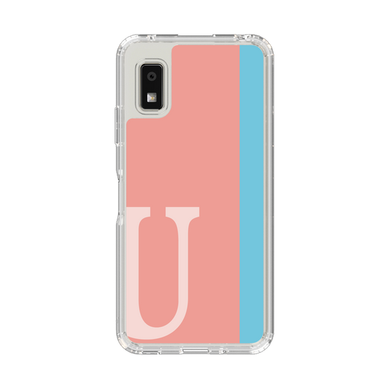 スリムプロテクションケース［ オリジナル - initial color line - U pink ］