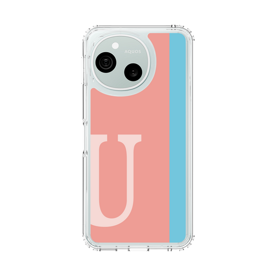 スリムプロテクションケース［ オリジナル - initial color line - U pink ］