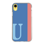 スリムプロテクションケース［ オリジナル - initial color line - U blue ］