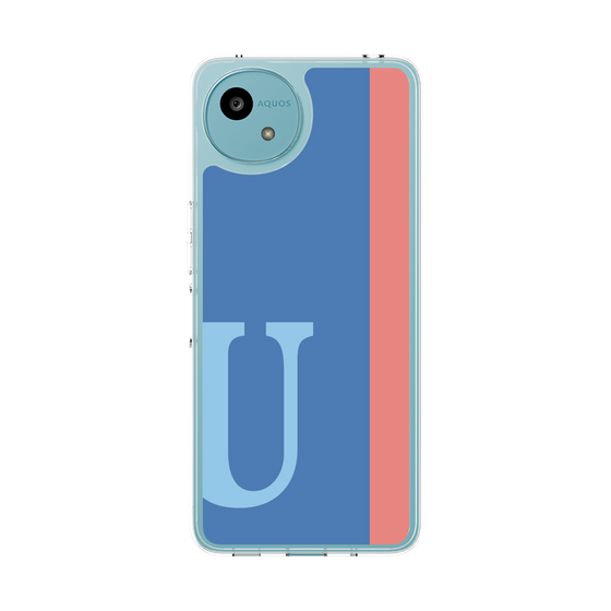 スリムプロテクションケース［ オリジナル - initial color line - U blue ］