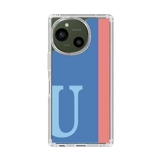 スリムプロテクションケース［ オリジナル - initial color line - U blue ］