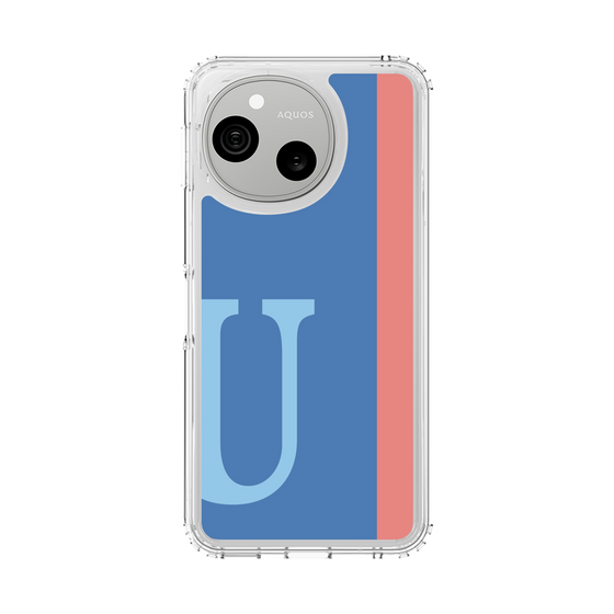 スリムプロテクションケース［ オリジナル - initial color line - U blue ］