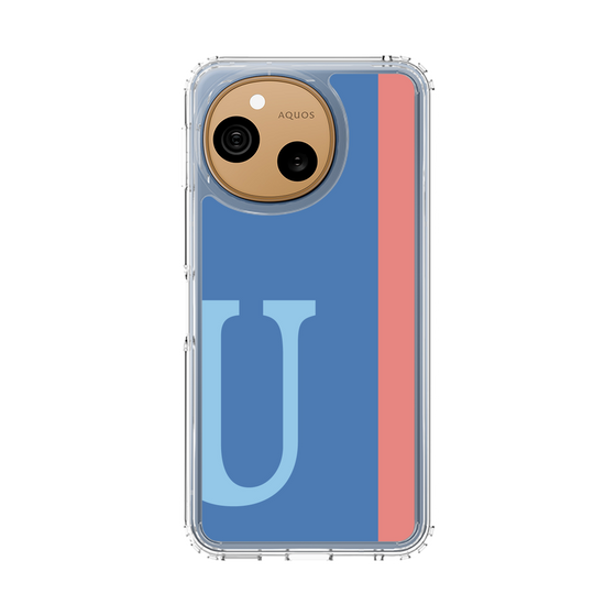 スリムプロテクションケース［ オリジナル - initial color line - U blue ］