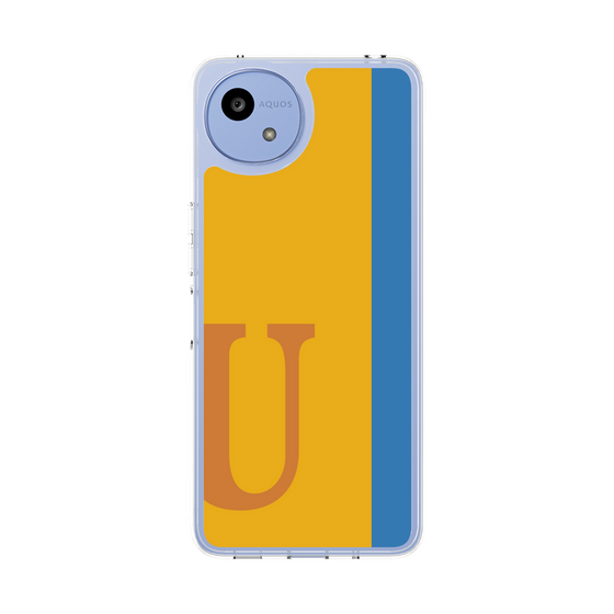 スリムプロテクションケース［ オリジナル - initial color line - U orange ］
