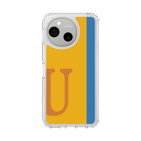 スリムプロテクションケース［ オリジナル - initial color line - U orange ］