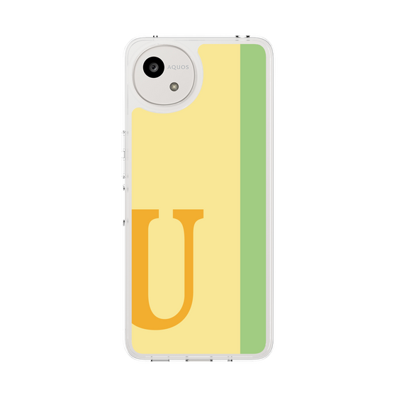 スリムプロテクションケース［ オリジナル - initial color line - U yellow ］