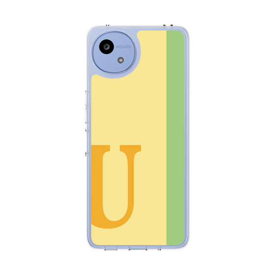 スリムプロテクションケース［ オリジナル - initial color line - U yellow ］