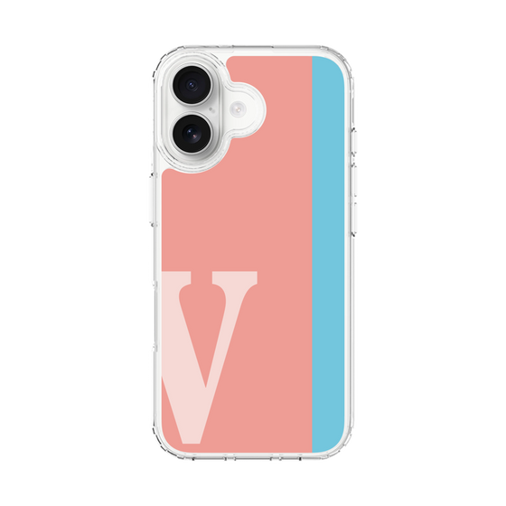 スリムプロテクションケース［ オリジナル - initial color line - V pink ］