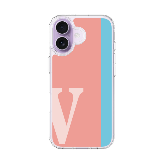 スリムプロテクションケース［ オリジナル - initial color line - V pink ］