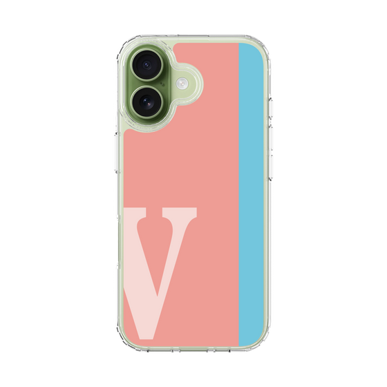 スリムプロテクションケース［ オリジナル - initial color line - V pink ］