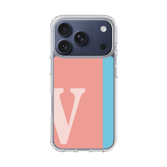 スリムプロテクションケース［ オリジナル - initial color line - V pink ］
