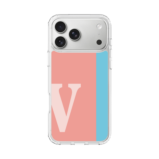 スリムプロテクションケース［ オリジナル - initial color line - V pink ］